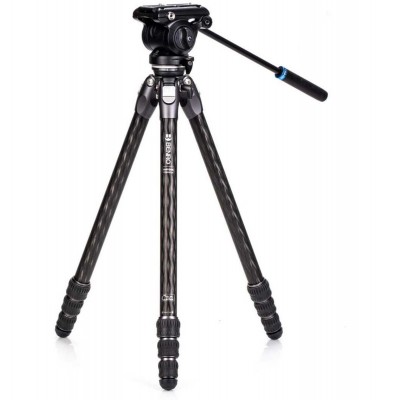 Tortoise Carbon Tripod w/ S4PRO Videokop 24C Leveling Base T