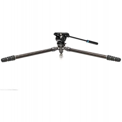 Tortoise Carbon Tripod w/ S4PRO Videokop 24C Leveling Base T