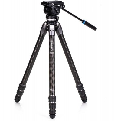 Tortoise Carbon Tripod w/ S4PRO Videokop 34C Leveling Base T