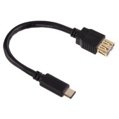 USB 2.0 kabel type A vrouwelijk - C connector 0.15m