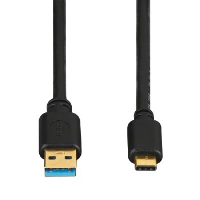USB-C-stekker - USB-3.1-A-stekker Kabel verguld 0.75m