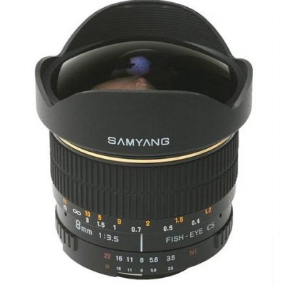 8mm Fisheye f/2.8 Samsung NX Zwart