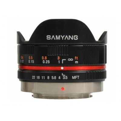 7,5mm T/3.8 UMC VDSLR Micro 4/3 Zwart