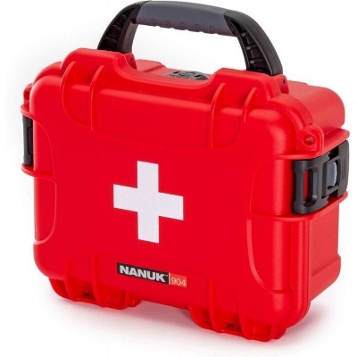 Case 904 Empty w/ First Aid Logo Red Interior 213x152x94mm