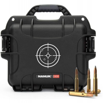 Case 908 Empty w/ White Target Logo Black Interior 241x191x1