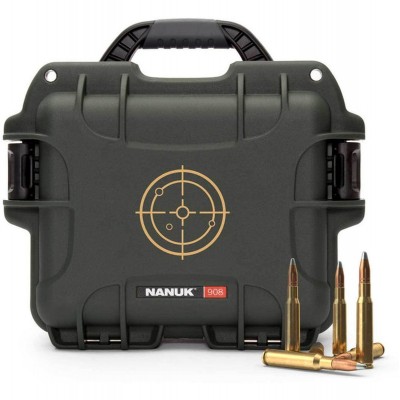 Case 908 Empty w/ Tan Target Logo Olive Interior 241x191x191