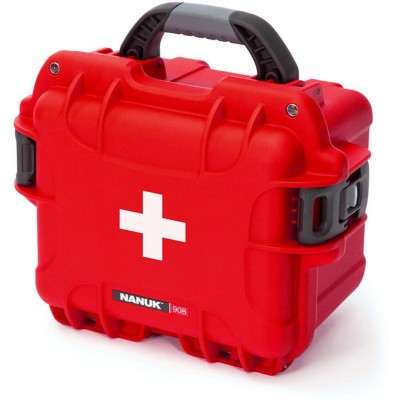 Case 908 Empty w/ First Aid Logo Red Interior 241x191x191mm