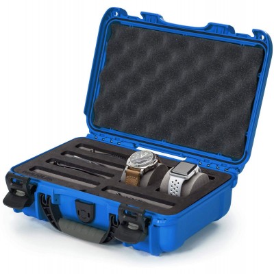 Case w/ Foam Insert  For 2 Watches And 5 Knives Blue Interio