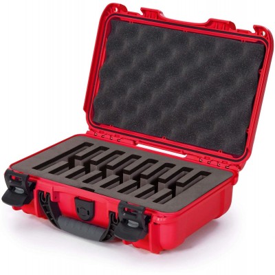 Case w/ Foam Insert For 8 Knives Red Interior 291x178x93mm