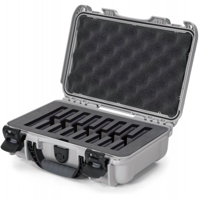 Case w/ Foam Insert For 8 Knives Silver Interior 291x178x93m