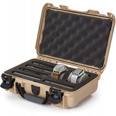 Case w/ Foam Insert  For 2 Watches And 5 Knives Tan Interior