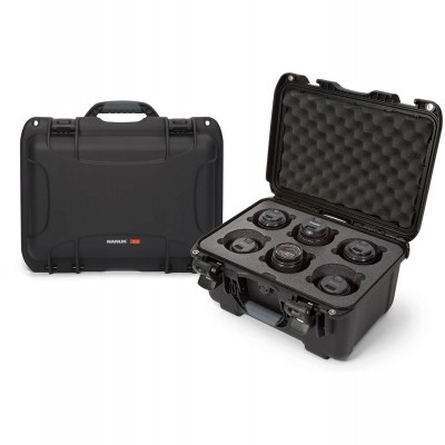 Case w/ Foam Insert For 6 Lens Black Interior 376x246x193mm