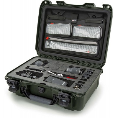 Case w/ Lid Org. w/ F For 1 Body DSLR Olive Interior 432x300