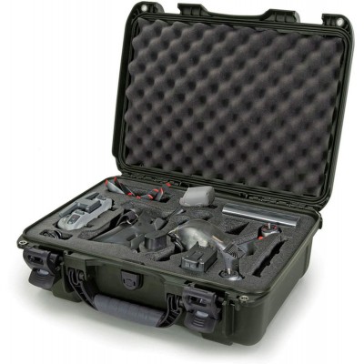 Case w/ Foam For FPV Air unit Goggles + Cntlr Olive Interior