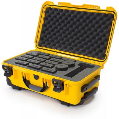 Case w/ Foam Insert For Inspire 2 Batteries Yellow Interior 