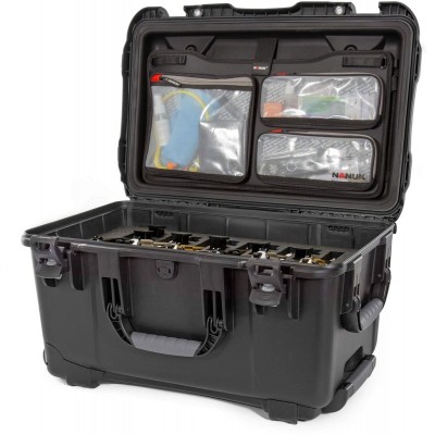 Case w/ Lid Org. w/ F For 6UP Black Interior 546x318x295mm