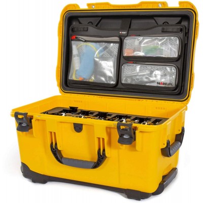 Case w/ Lid Org. w/ F For 6UP Yellow Interior 546x318x295mm