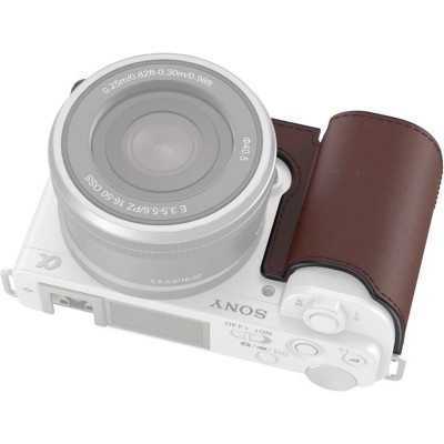 3527 Leather Half Case For Sony ZV-E10