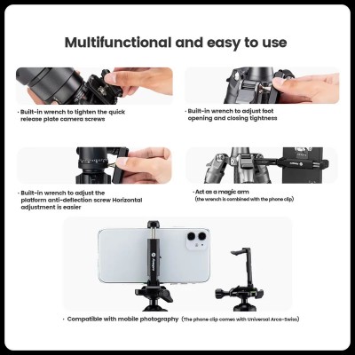 Sherpa Max Carbon Tripod Black