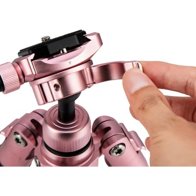FREE-1 Aluminium Pink / Black Tripod