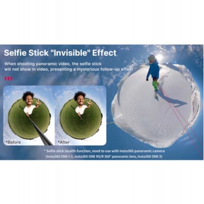 MT-58 Extendable Selfie Stick For Action Cameras (29.5-121cm