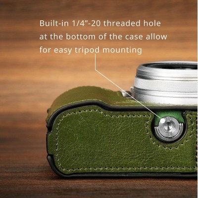 4701 Leather Half Case Kit For Fujifilm X100VI (Green)