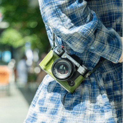 4711 Leather Half Case Kit For X-T50 (Green)