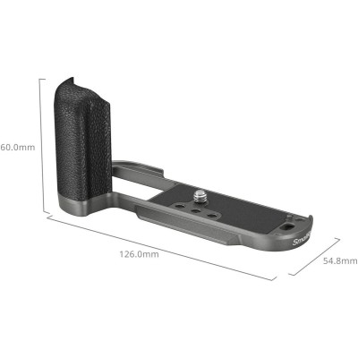 4712 Silicone L-Shape Handle For X-T50 (Charcoal Silver)