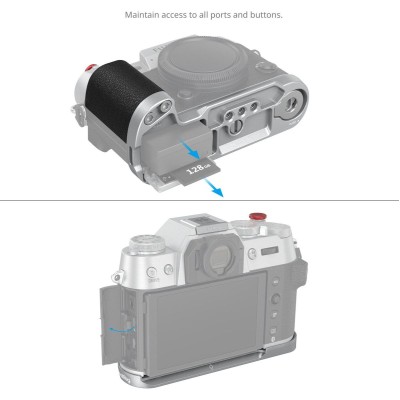 4713 Silicone L-Shape Handle For X-T50 (Silver)