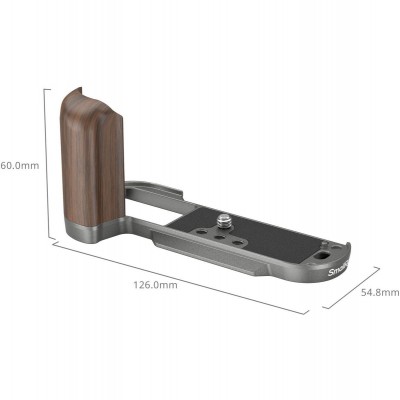 4736 Wooden L-Shape Grip For X-T50 (Charcoal Silver)