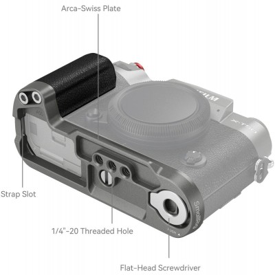 4783 Silicone L-Shape Grip For X-T50 (Black)