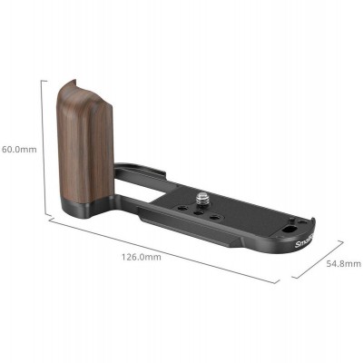 4784 Wooden L-Shape Grip For X-T50 (Black)