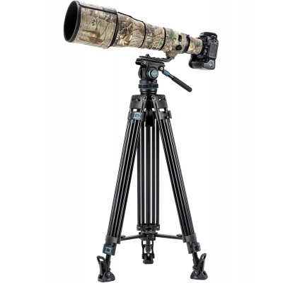 Heavy-Duty Fluid Head Video Tripod DV-5A