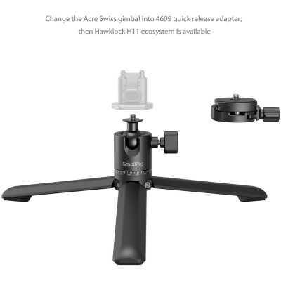 4630 Metal Tabletop Tripod w/ ArcaSwiss Quick Release Plate 