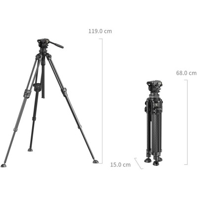 Lightweight Video Carbon Fiber Tripod Kit AD 50 Pro 4420
