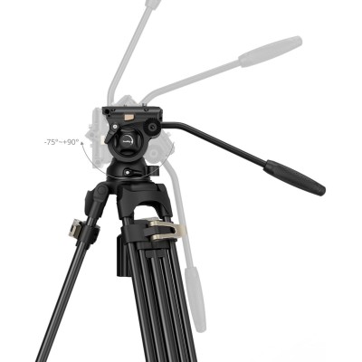 Heavy Duty Fluid Head Tripod Kit AD 01S 4686