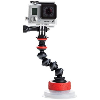 Gorillapod Suction Cup & Gorillapod Arm Black/Red