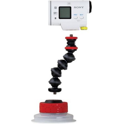 Gorillapod Suction Cup & Gorillapod Arm Black/Red