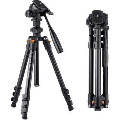 Tripod 162cm w/ Videohead And Phone Holder