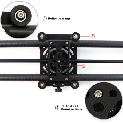 P1 120cm Carbon Camera Slider (w/ KMS-S3)