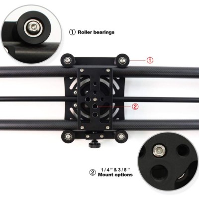 P1 80cm Carbon Camera Slider (w/ KMS-S2)