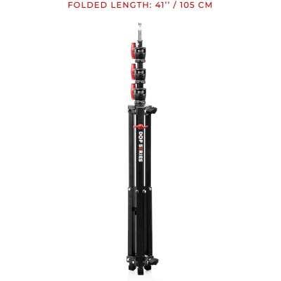 Aluminum Baby Stand Square Leg Black 12.9'