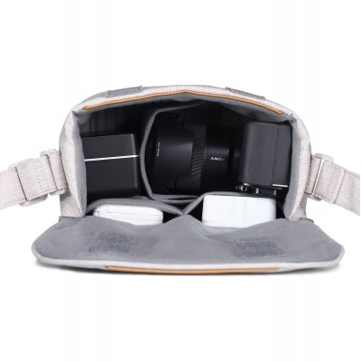 F01 Sling - Compacte Schoudertas For Camera - Beige