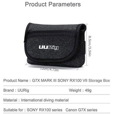 R014 Neopreen Tasje (For i.a. Sony RX10)